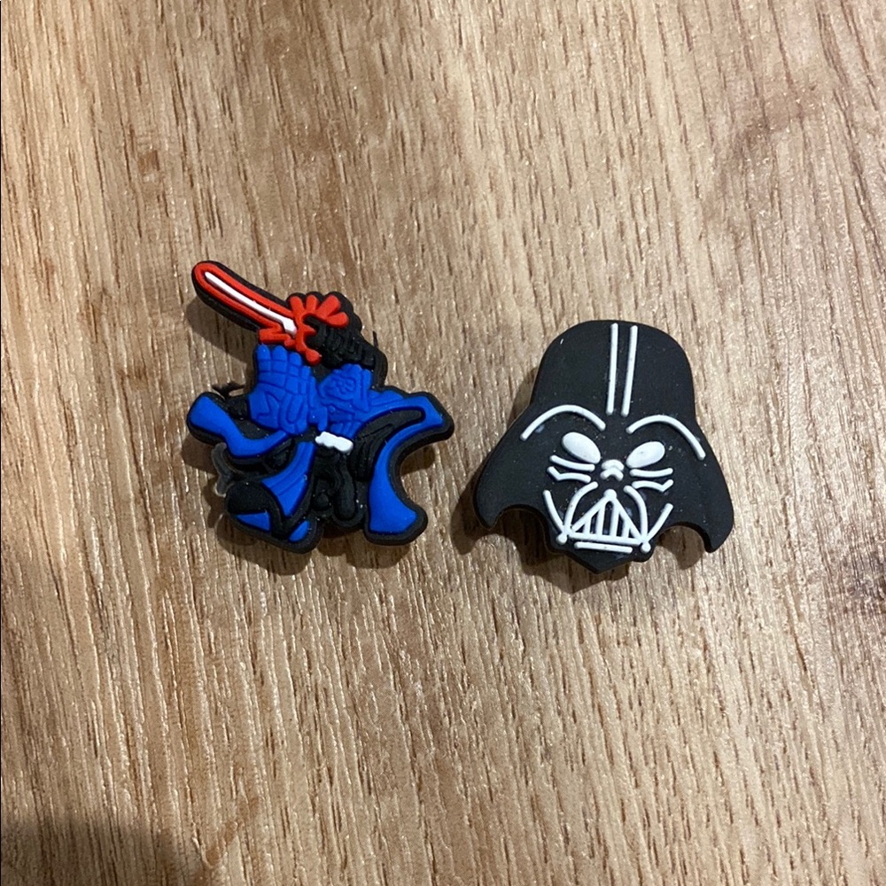 3/$10 Set of 2 Darth Vader Jibbitz/Croc Charms
